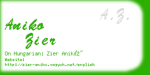 aniko zier business card